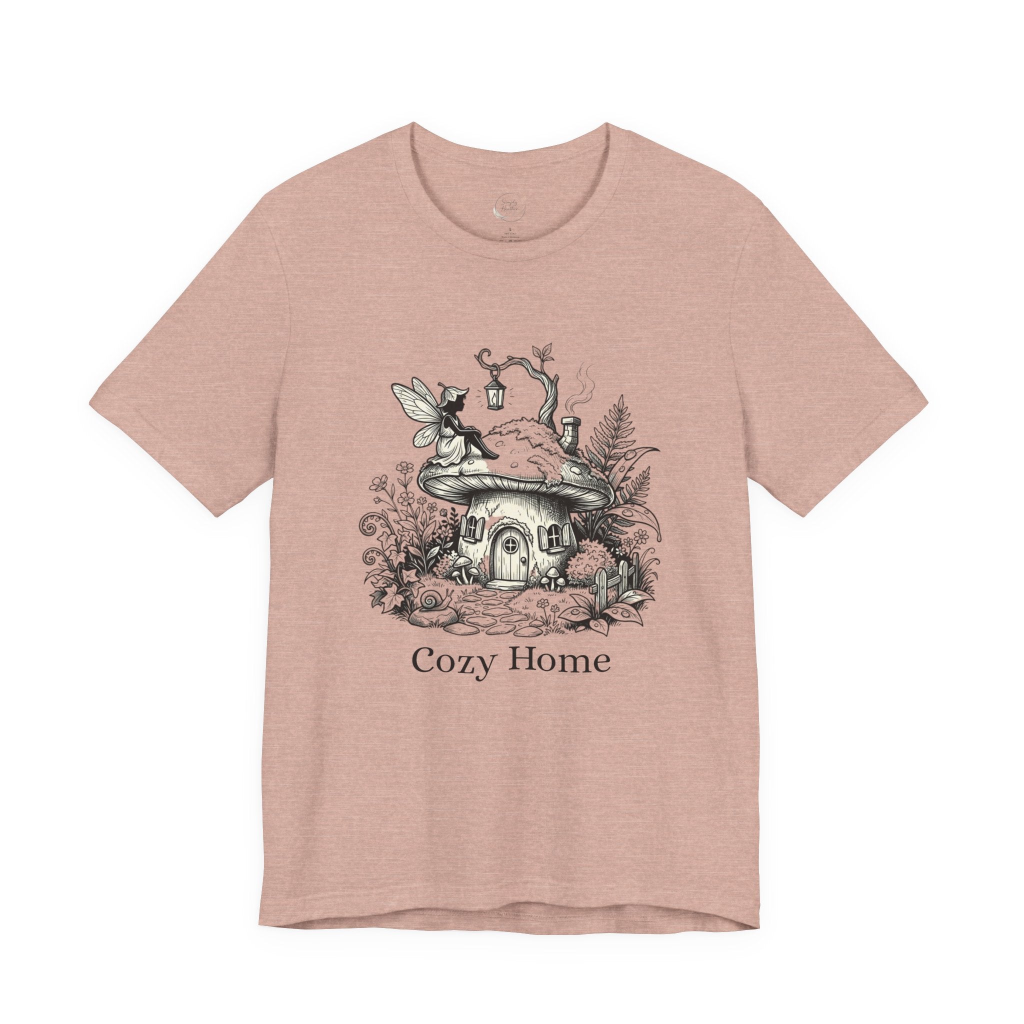 Cozy Home Tee — Fairy Mushroom Cottage Graphic Shirt