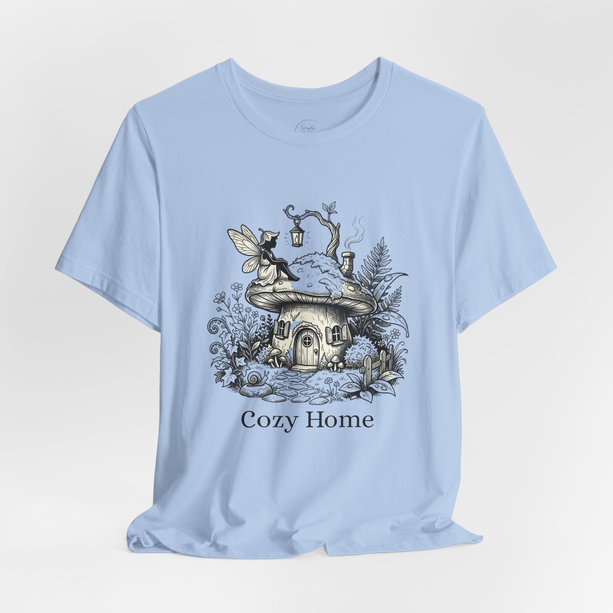 Cozy Home Tee — Fairy Mushroom Cottage Graphic Shirt