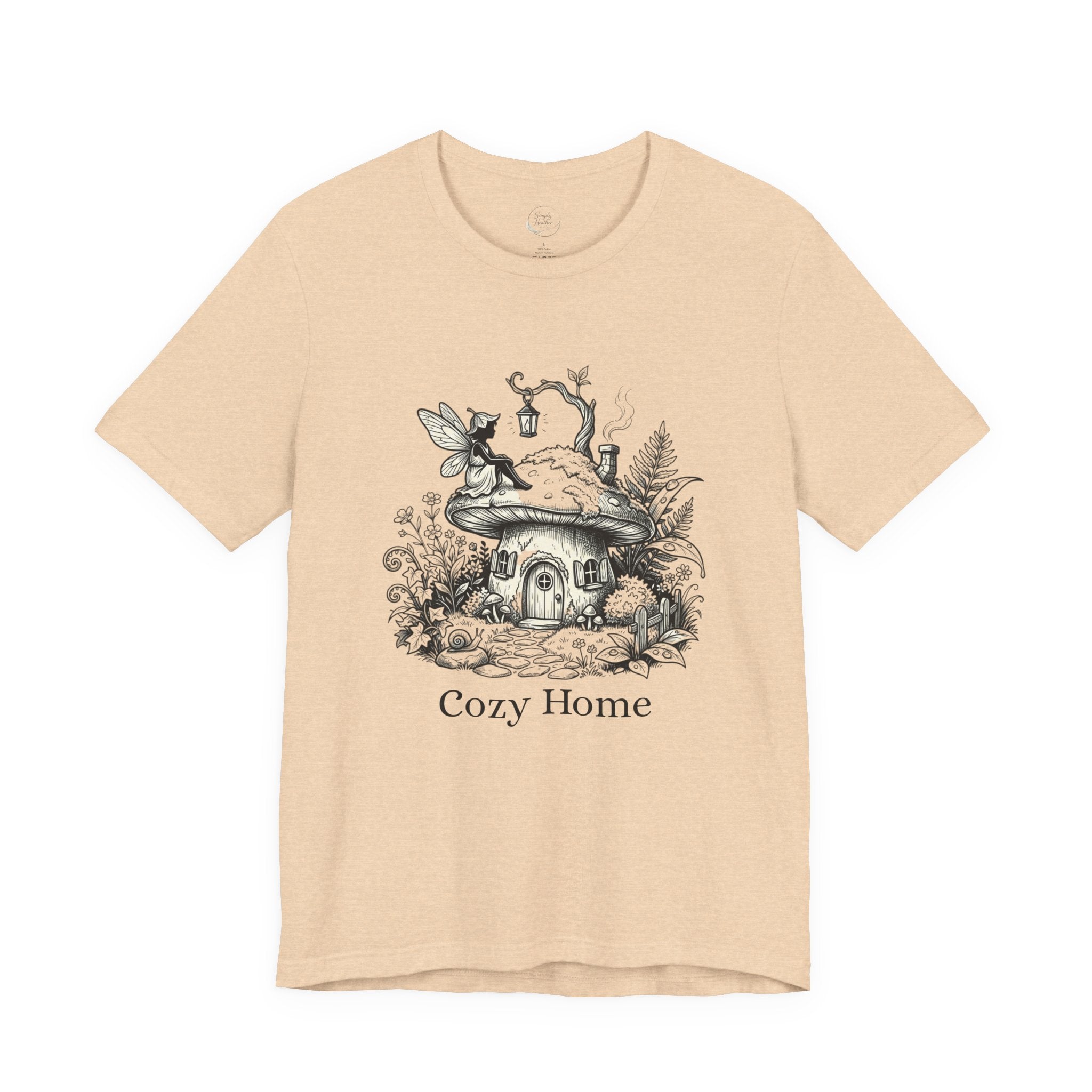Cozy Home Tee — Fairy Mushroom Cottage Graphic Shirt
