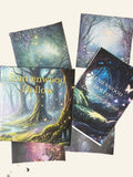 Lumenwood Hollow fairycore storybook and companion journal by Simply Heather Creative, featuring whimsical illustrated covers.