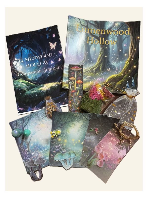 Thistlewhim Premium Bundle – Lumenwood Hollow Book, Journal & Woodland Fantasy Treasures