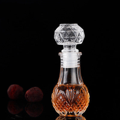 Mini glass wishing bottle in vintage decanter style, apothecary jar with cork stopper, by cjdropshipping.